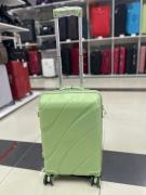 Чемодан 20 дюймов Travel Fashion Wave зеленый из полипропилена (ручная кладь)
