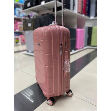 Чемодан 24 дюйма Travel Fashion One розовый из полипропилена