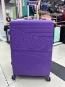 Чемодан 28 дюймов Mironpan фиолетовый с расширением из полипропилена (м63)