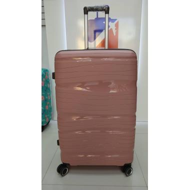 Чемодан 28 дюймов Travel Fashion розовый с расширением из полипропилена