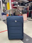 Чемодан тканевый Travel 24 дюйма, 3-х колёсный, синий