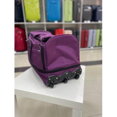 Дорожная сумка на колёсах S фиолетовая